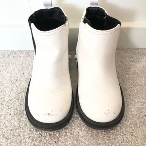 Open Edit White Toddler Boots